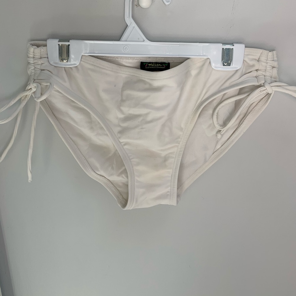 White bikini bottoms
